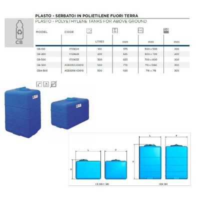 Serbatoio in polietilene ELBI CBA 500