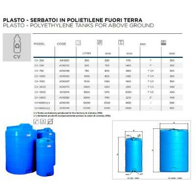 Serbatoio in polietilene ELBI CV