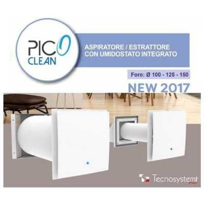 Aspiratore estrattore a parete PicoWi Clean alim. esterna