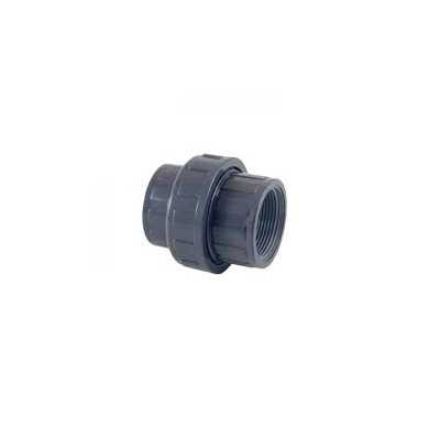 Bocchettone Pvc grigio PN 16 filettato femmina/femmina