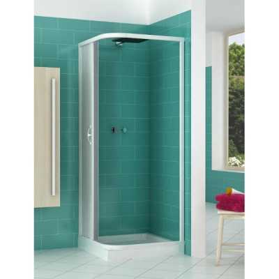 Box doccia a soffietto semicircolare 2 lati anta unica