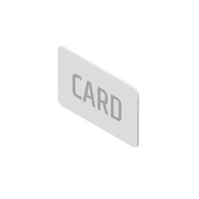 Card tag per gettoniera Dmp 20 pezzi