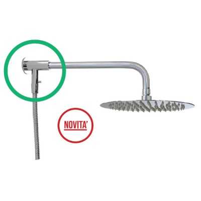 Deviatore doccia 2 Vie Universale per Braccio Doccia Round