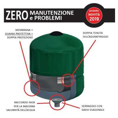 Idrosfera vaso espansione Elbi DP 24 a membrana fissa con guaina protettiva Idrosfera vaso espansione Elbi DP 24 a membrana fissa con guaina protettiva