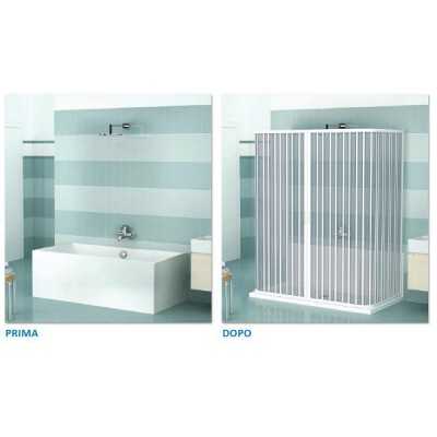 Kit trasformazione vasca in doccia 70x170 3 lati