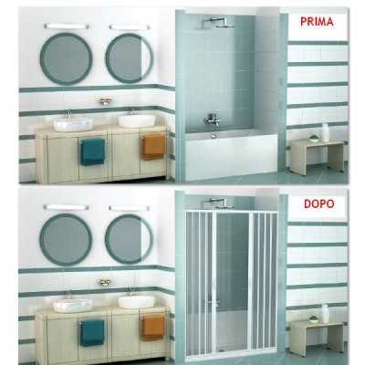 Kit trasformazione vasca in doccia 70x170 per nicchia