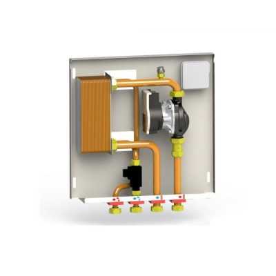 MX 125/ACSKit produzione acqua calda sanitaria istantanea per termocamino  17,5 lt/min