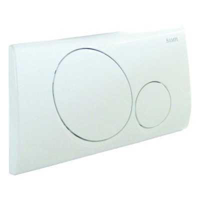 Placca Vega 2 tasti bianca Bampi CPLAC2TN